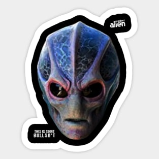 Alien Faces on a mission! Sticker